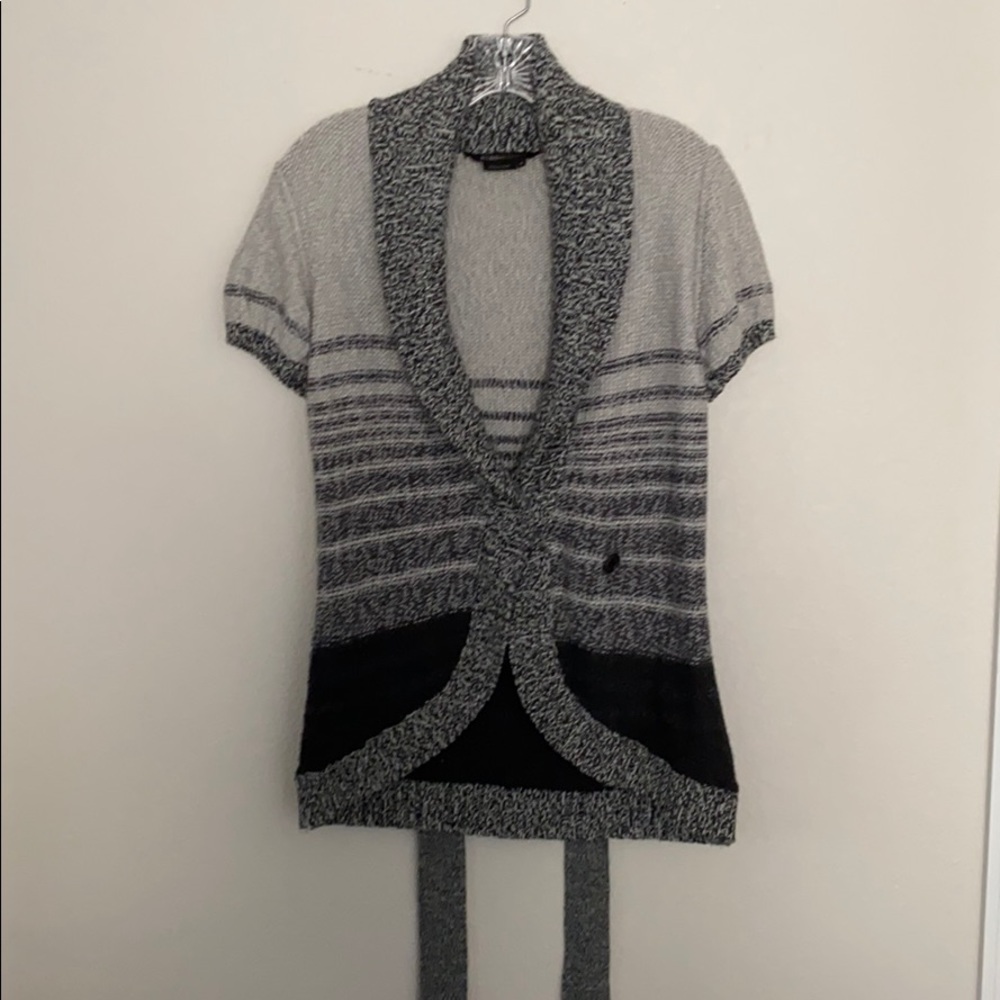 BCBGMaxAzria Short Sleeve Cardigan Sweater Size S
